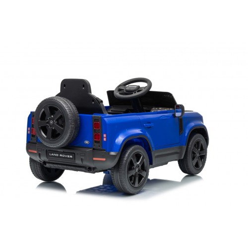 Land Rover Defender modré vozidlo