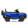 Land Rover Defender modré vozidlo