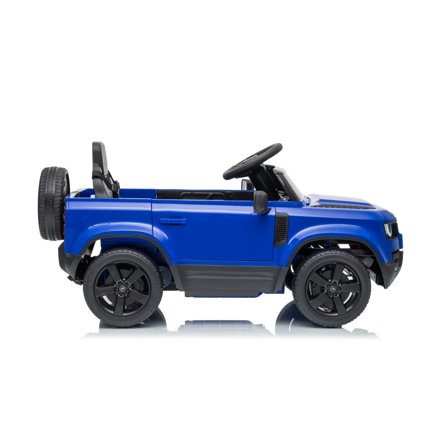 Land Rover Defender modré vozidlo