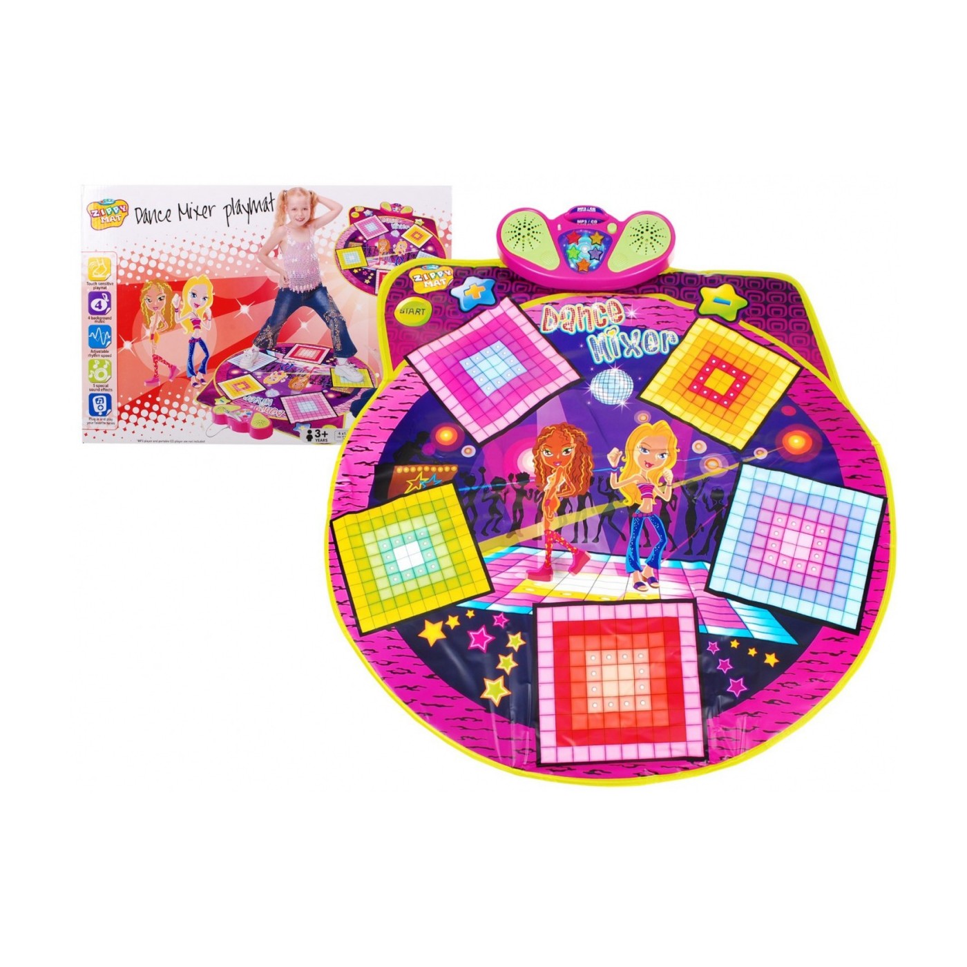 Taneční podložka s dětskou hrou 3+ Tanec do rytmu + Disco taneční parket