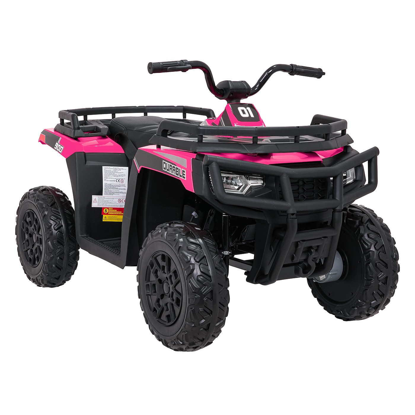Čtyřkolka WOLF růžová 4x4