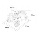 Čtyřkolka 4x4 ATV WOLF žlutá