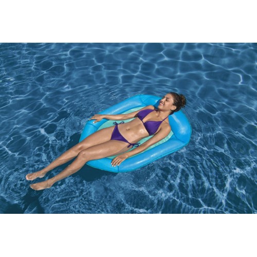 Plavecká matrace BESTWAY 106X95CM síťované dno + opěrka hlavy