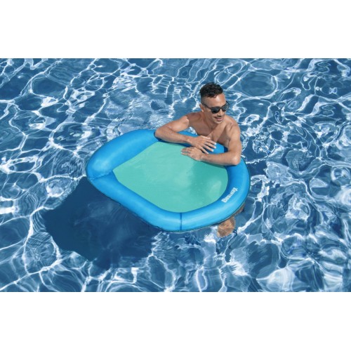Plavecká matrace BESTWAY 106X95CM síťované dno + opěrka hlavy