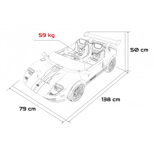 Vozidlo Ford GT šedá