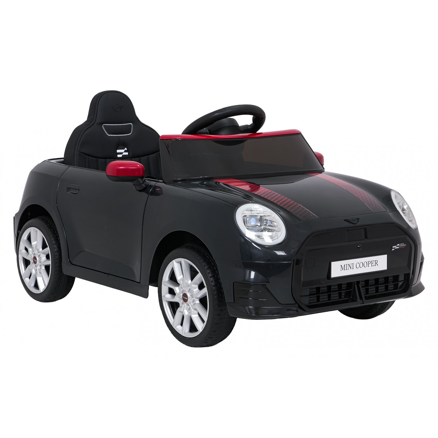 Černé vozidlo Mini Cooper