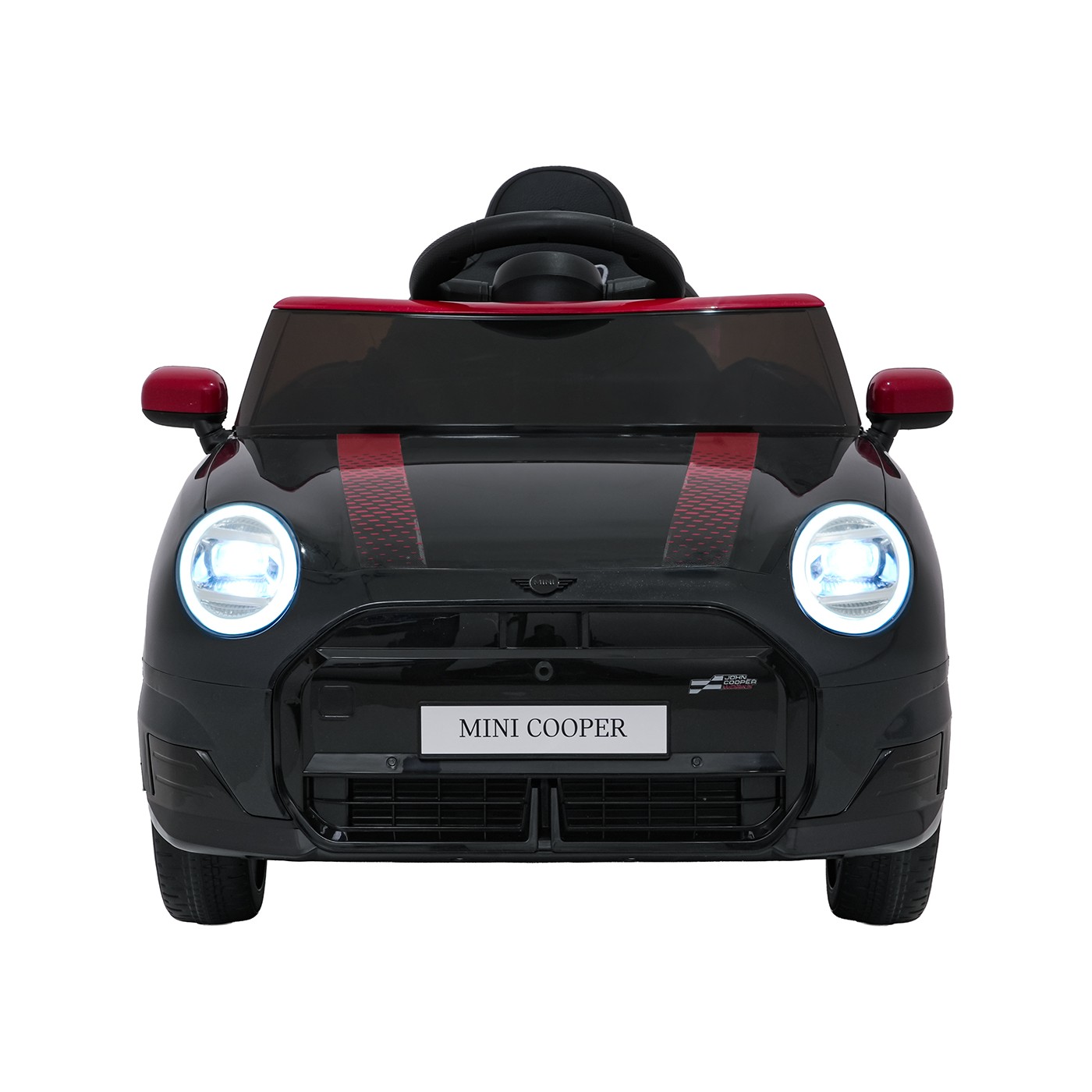 Černé vozidlo Mini Cooper