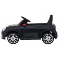 Černé vozidlo Mini Cooper