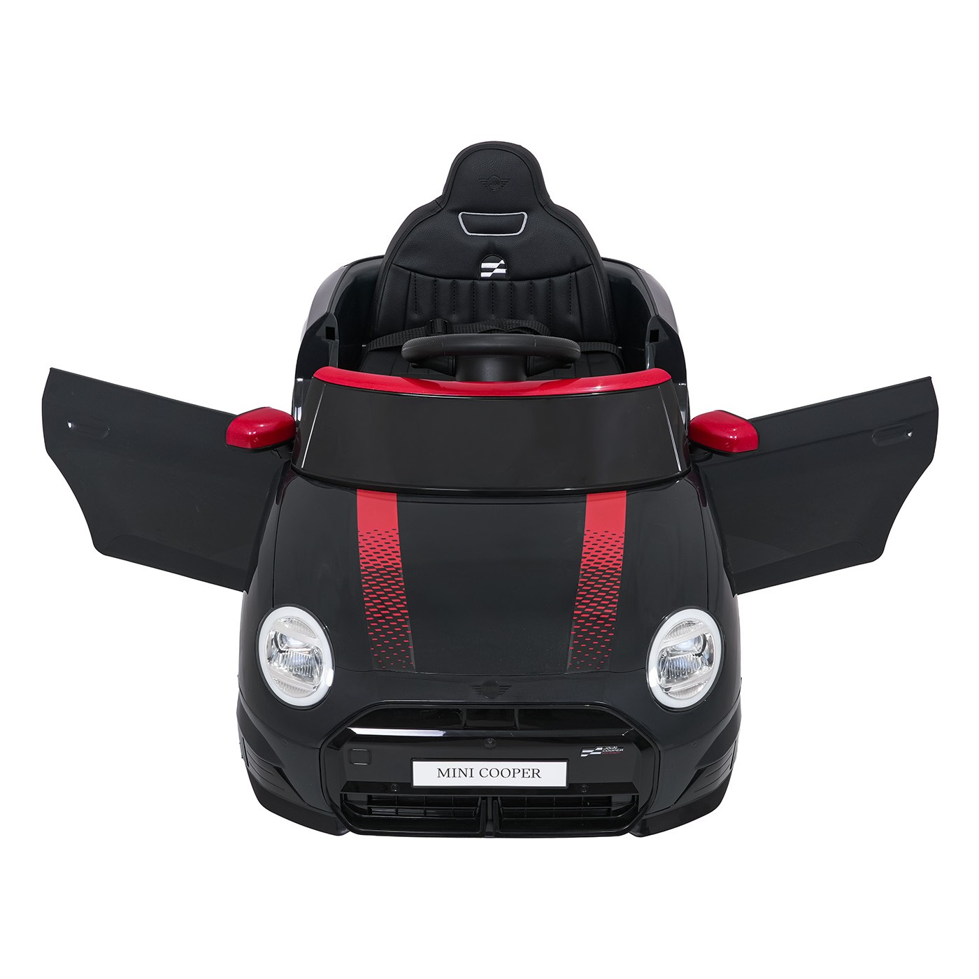 Černé vozidlo Mini Cooper