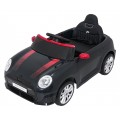 Černé vozidlo Mini Cooper