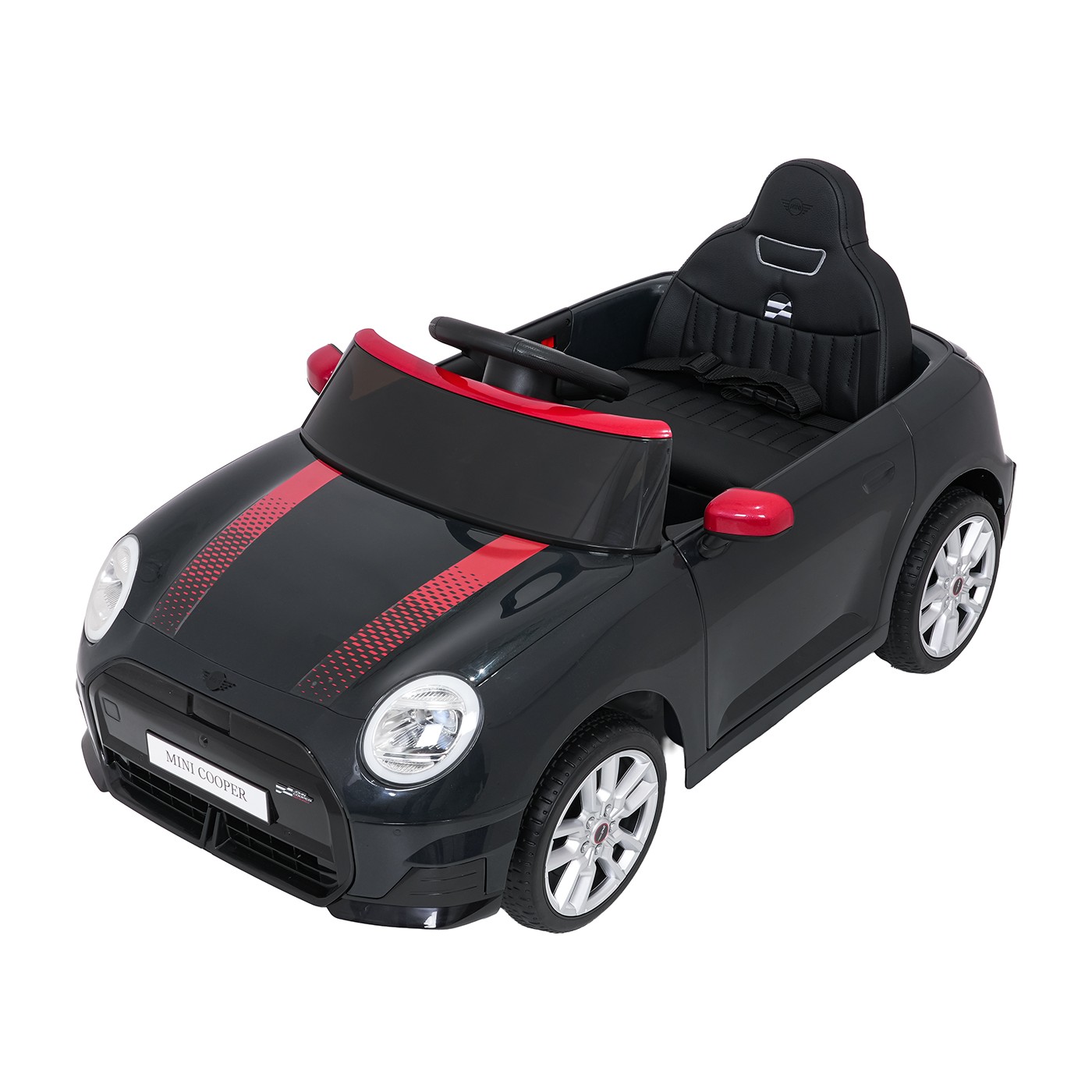 Černé vozidlo Mini Cooper