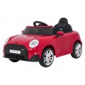 Červené vozidlo Mini Cooper