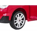 Červené vozidlo Mini Cooper