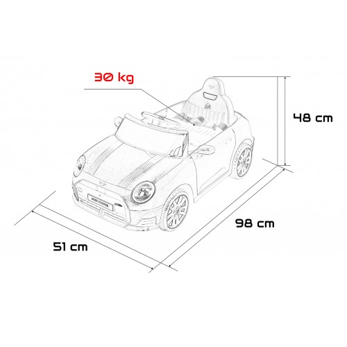 Mini Cooper Bílé vozidlo