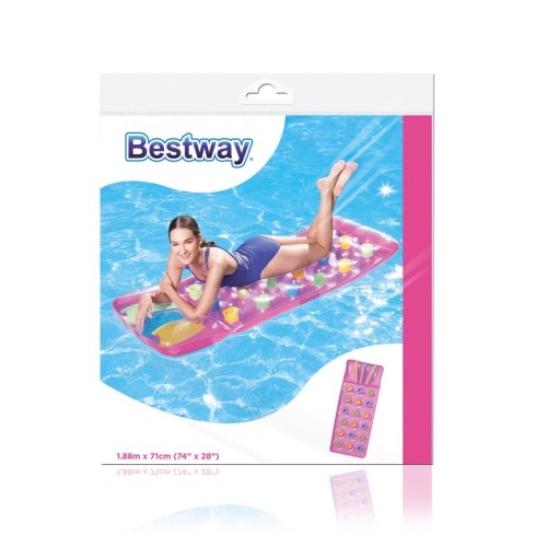 Matrace 188 71 cm BESTWAY růžová 43014