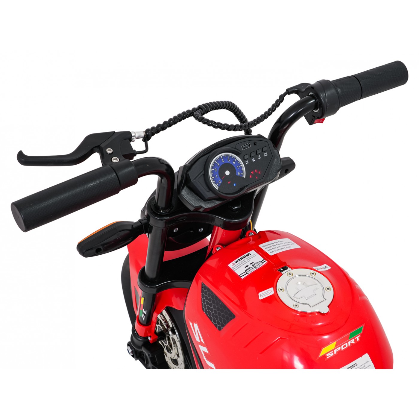 Vozidlo Motocykl SUPERMOTO Červená