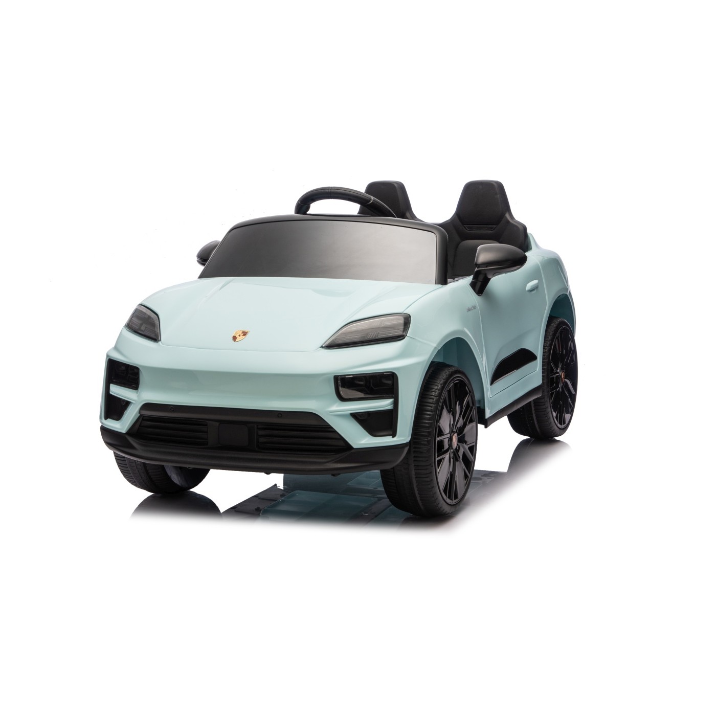 Modré vozidlo Porsche Macan