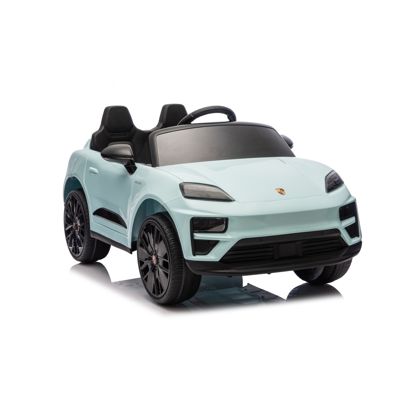 Modré vozidlo Porsche Macan