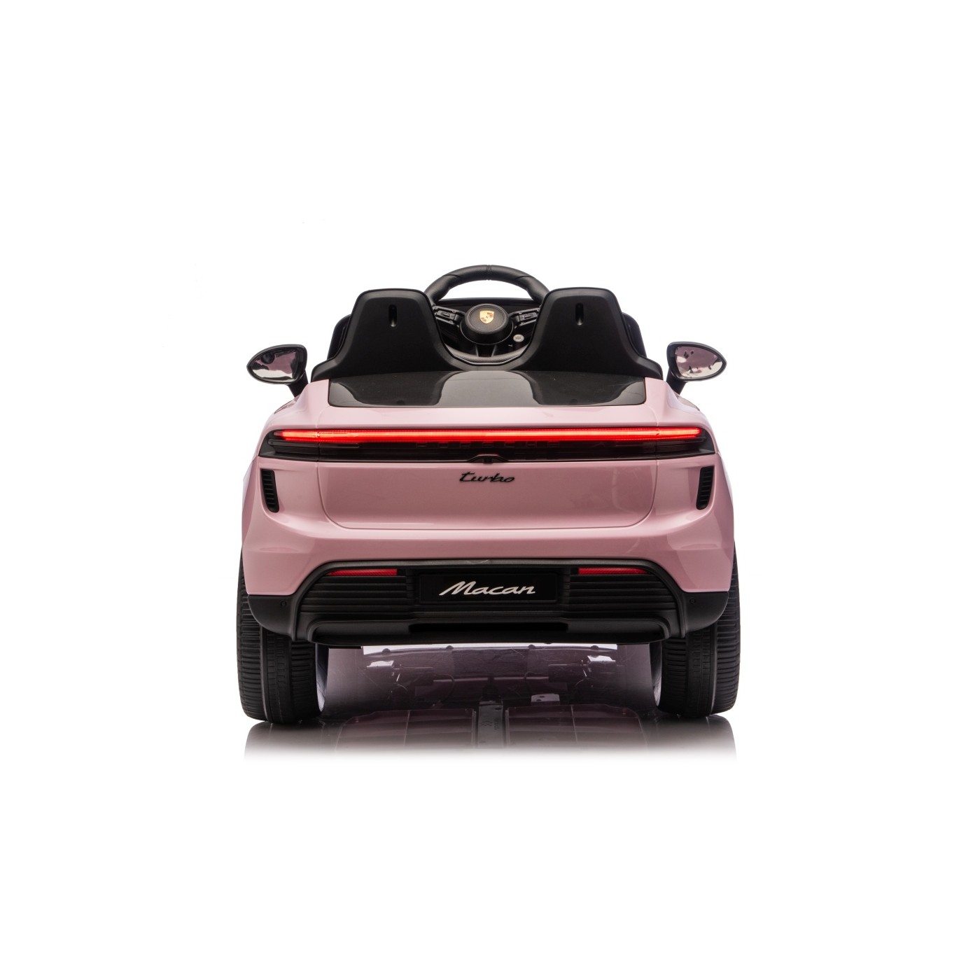 Růžové vozidlo Porsche Macan