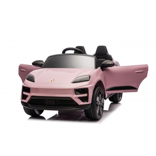 Růžové vozidlo Porsche Macan