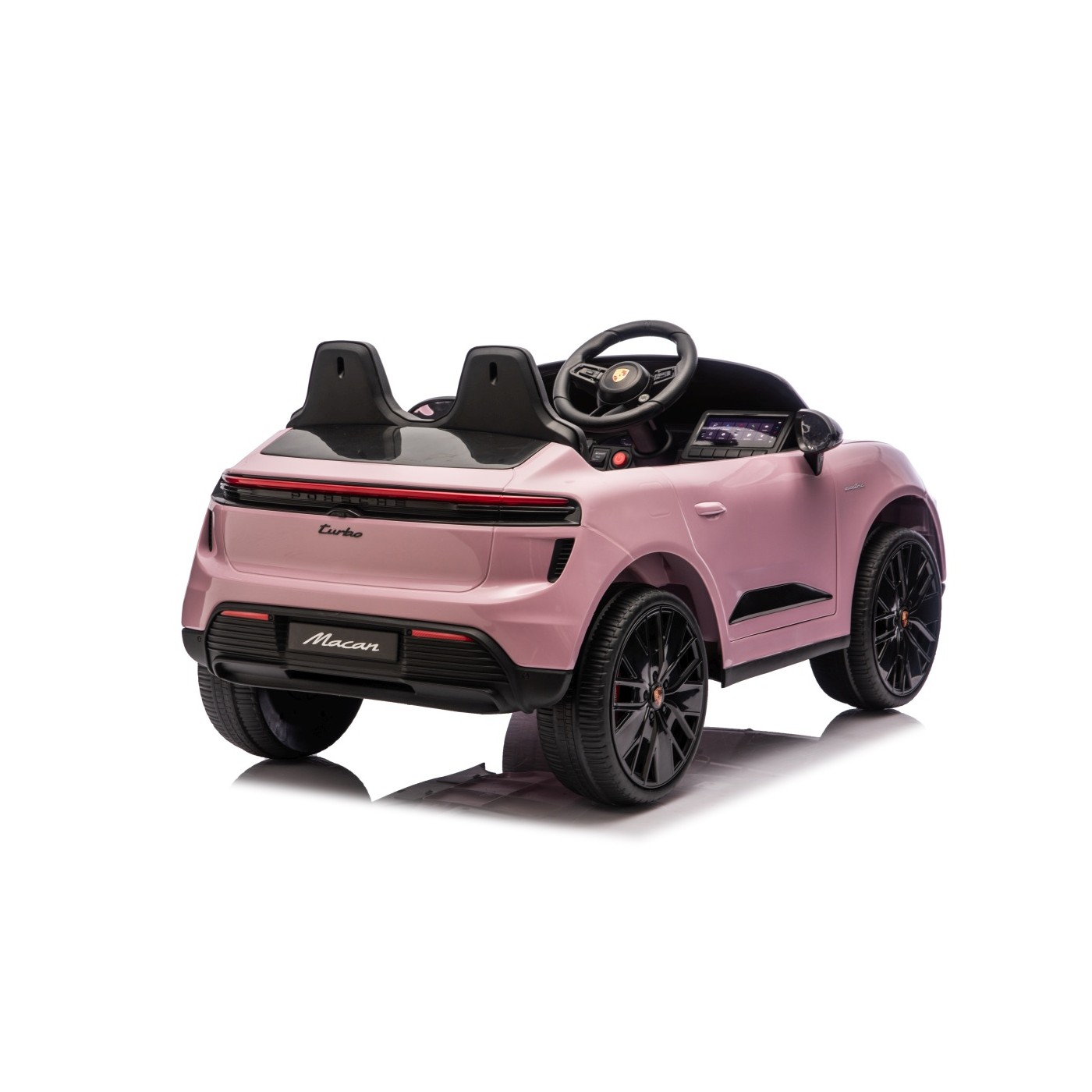 Růžové vozidlo Porsche Macan