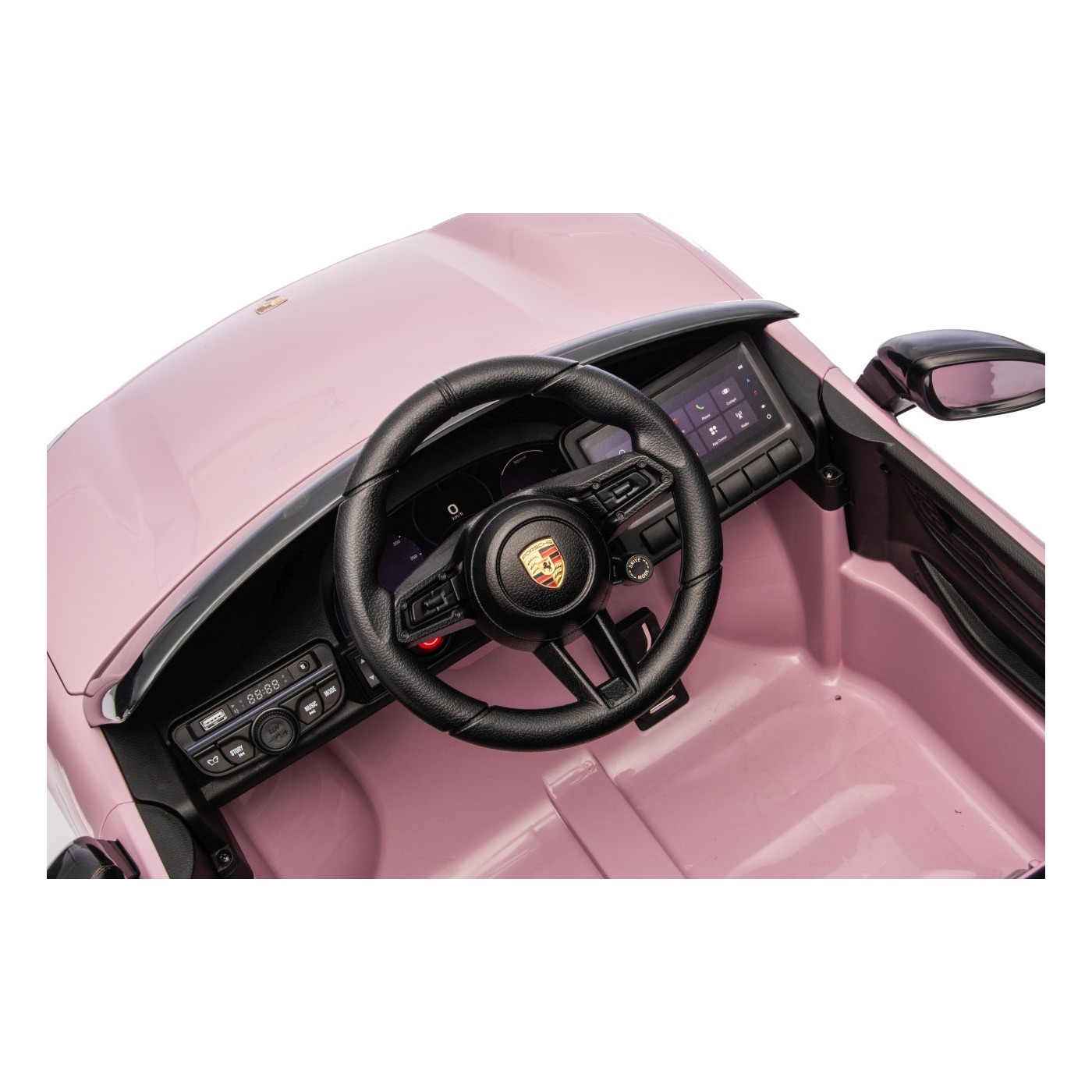 Růžové vozidlo Porsche Macan
