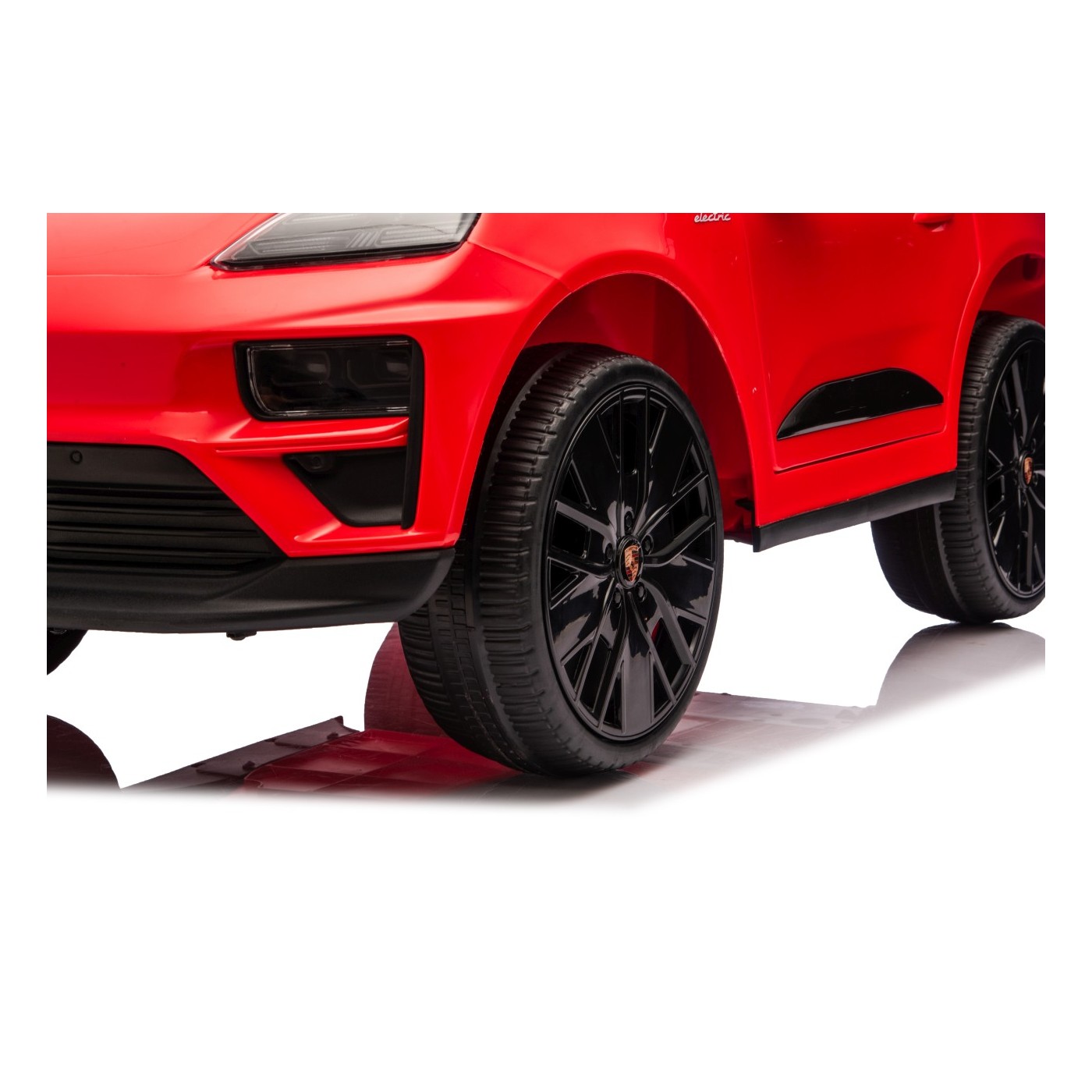 Červené vozidlo Porsche Macan