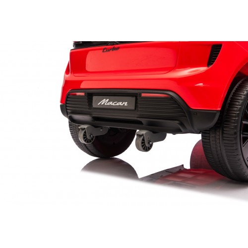Červené vozidlo Porsche Macan