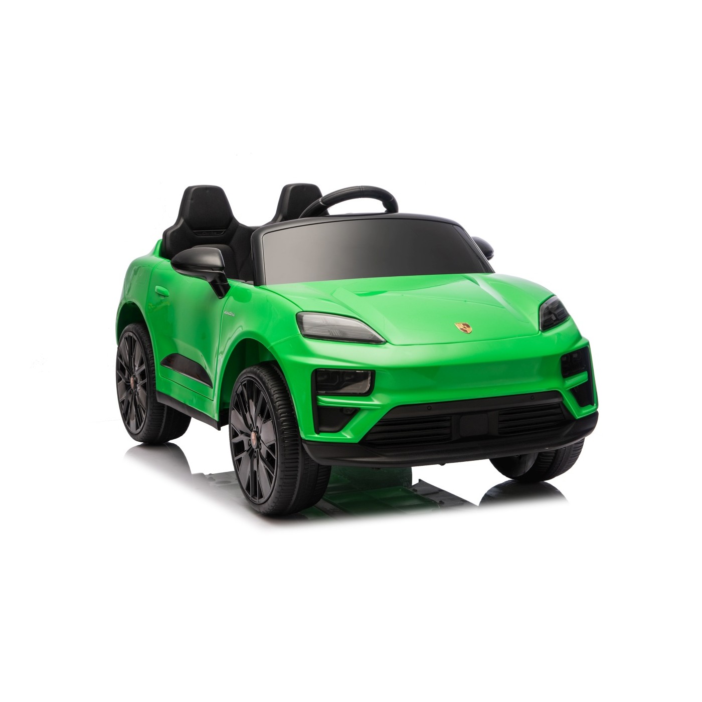 Zelené vozidlo Porsche Macan