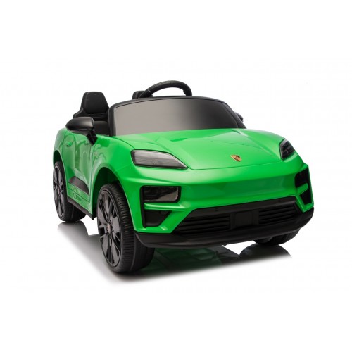 Zelené vozidlo Porsche Macan