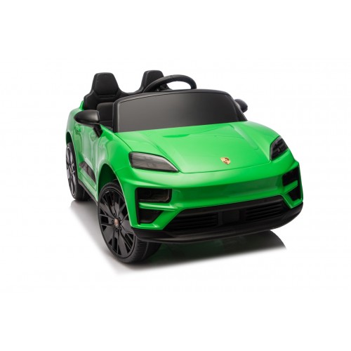 Zelené vozidlo Porsche Macan