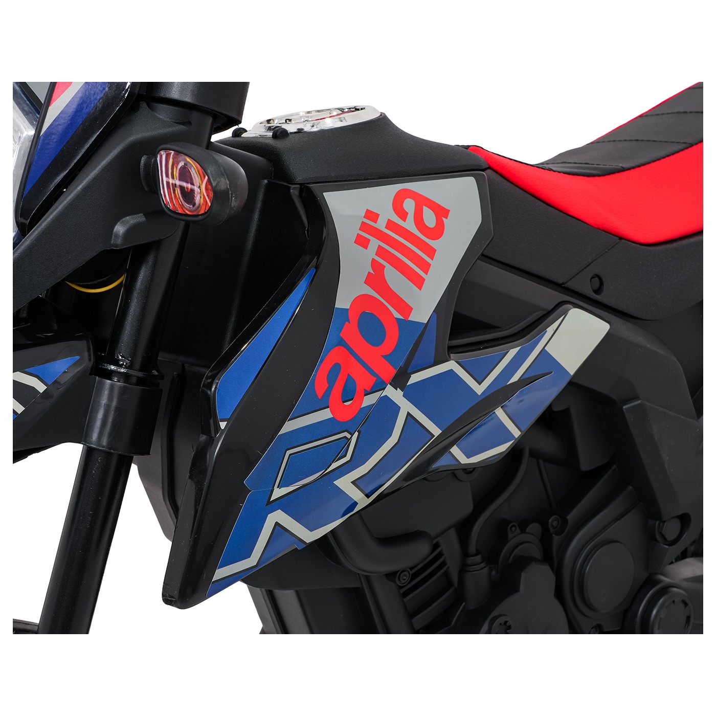 Motor vozidla Aprilia RX modrá