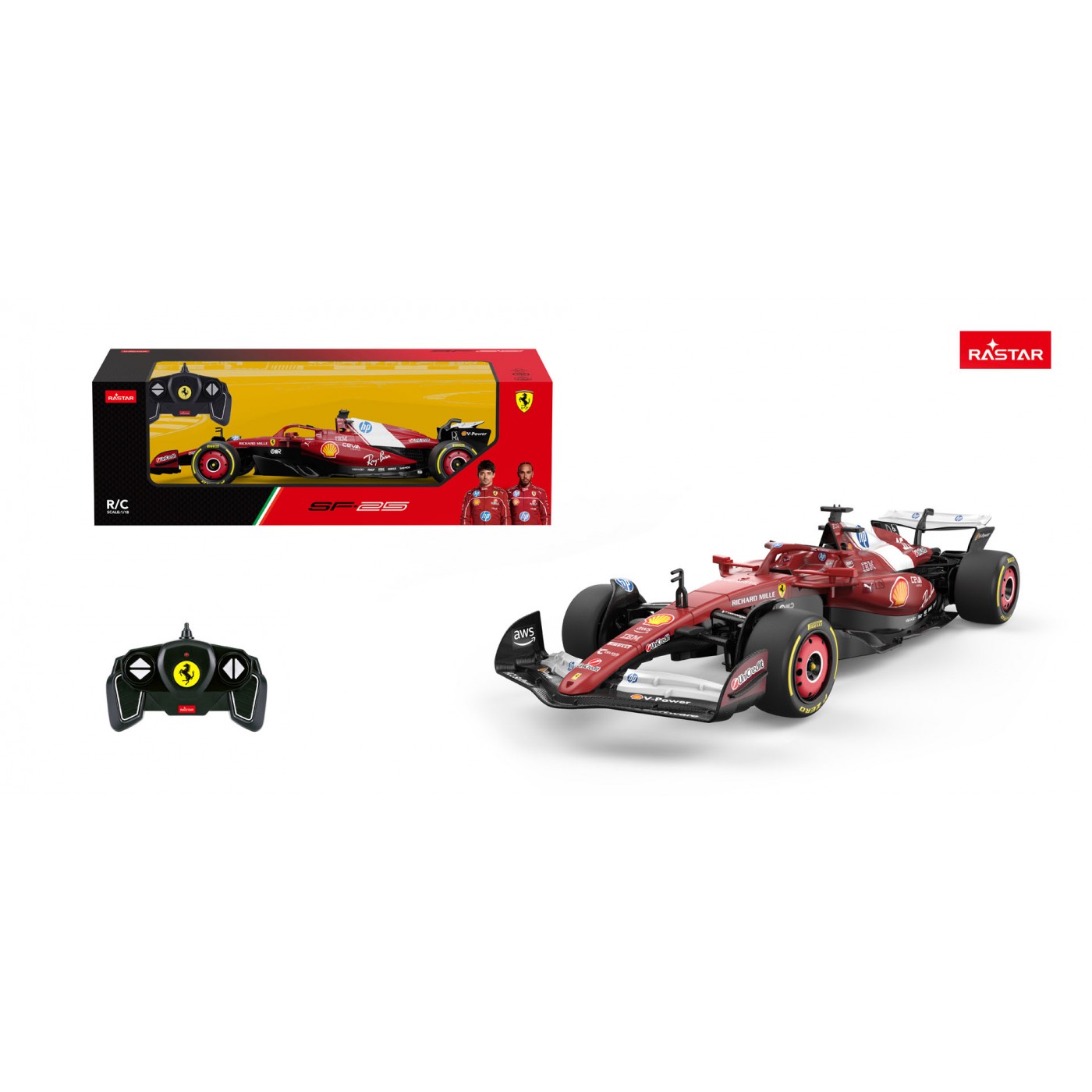 R/C 1:18 Ferrari SF-25 Červená RASTAR