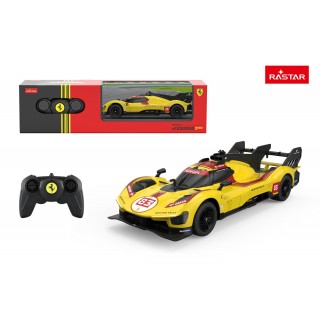 Rádiové auto 1:24 Ferrari 499P-N83 Žluté RASTAR