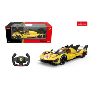 Rádiové auto 1:14 Ferrari 499P žluté RASTAR