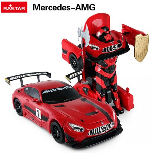 Auto/Robot 2v1 R/C 1:14 Mercedes-AMG GT3 Červený RASTAR