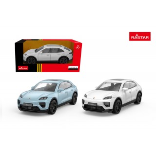 Kovové auto 1:43 Porsche Macan bílé barvy RASTAR