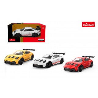 Kovové auto 1:43 Porsche 911 GT3 RS červené RASTAR