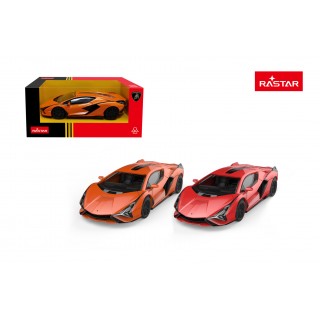 Kovové auto 1:43 Lamborghini Sian Red RASTAR