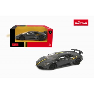 Kovové auto 1:43 Murcielago LP 670-4 SV Superveloce šedé RASTAR