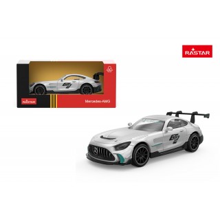 Kovové auto 1:43 Mercedes-AMG GT2 stříbrné barvy RASTAR