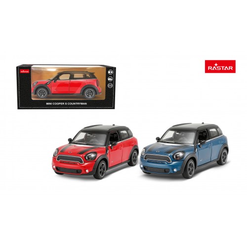 Kovové auto 1:24 MINI Countryman červené RASTAR