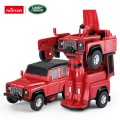 Kovové auto/robot 2v1 1:32 Land Rover Defender Červený RASTAR