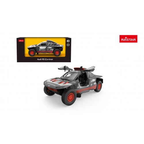 Kovové auto 1:24 AUDI RS Q e-tron šedé RASTAR