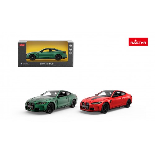 Kovové auto 1:24 BMW M4 CS červené RASTAR
