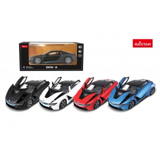 Kovové auto 1:24 BMW i8 bílé barvy RASTAR