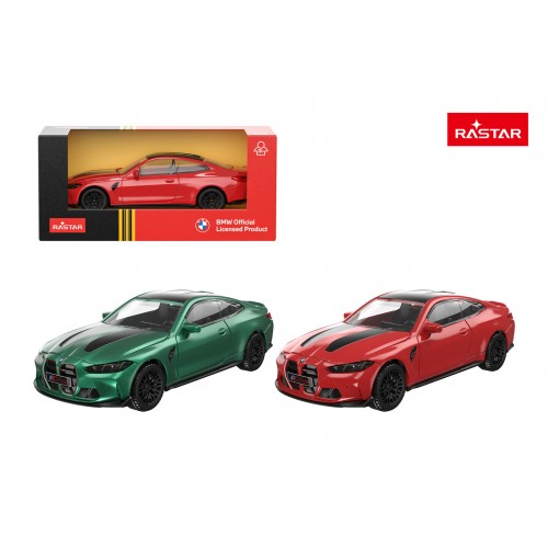 Kovové auto 1:43 BMW M4 CS zelené RASTAR
