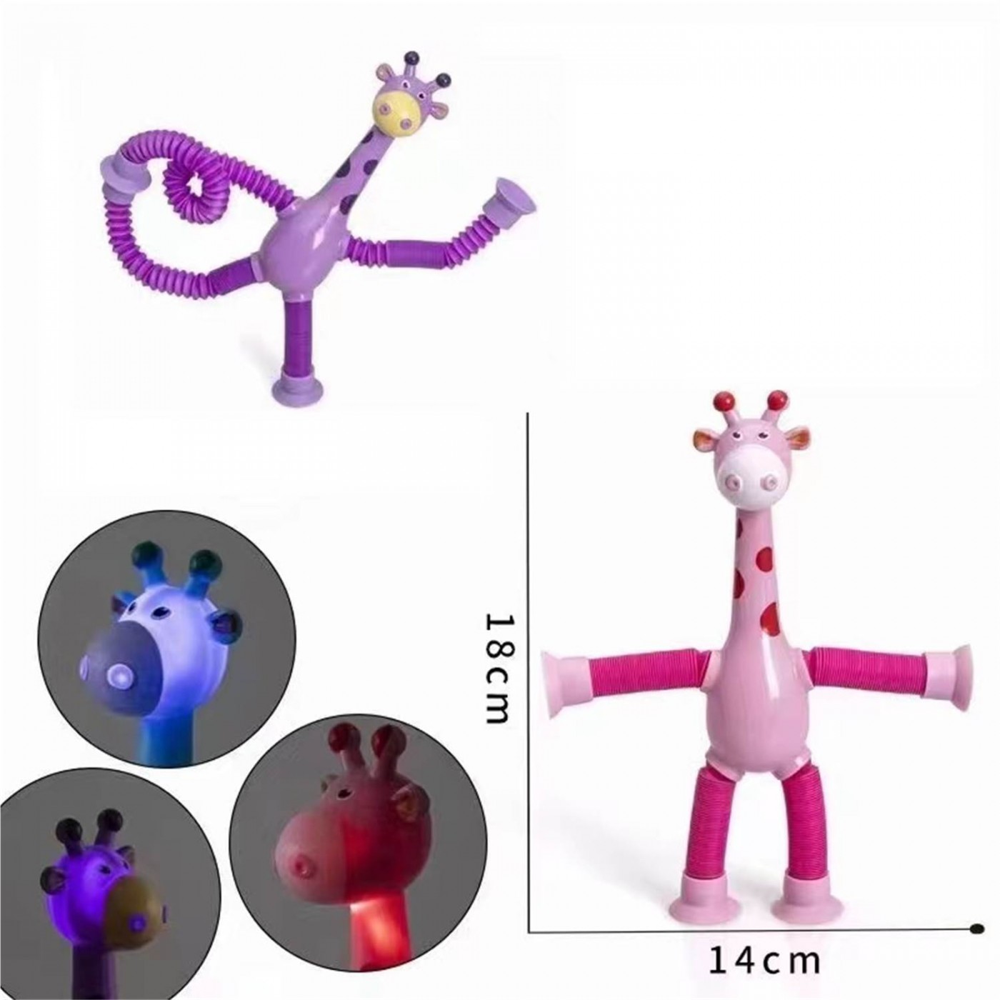 Barevná flexibilní žirafa