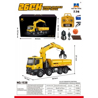 R/C Truck s HDS Yellow 1:14 + příslušenství