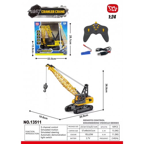 R/C Jeřáb Žlutý 1:24